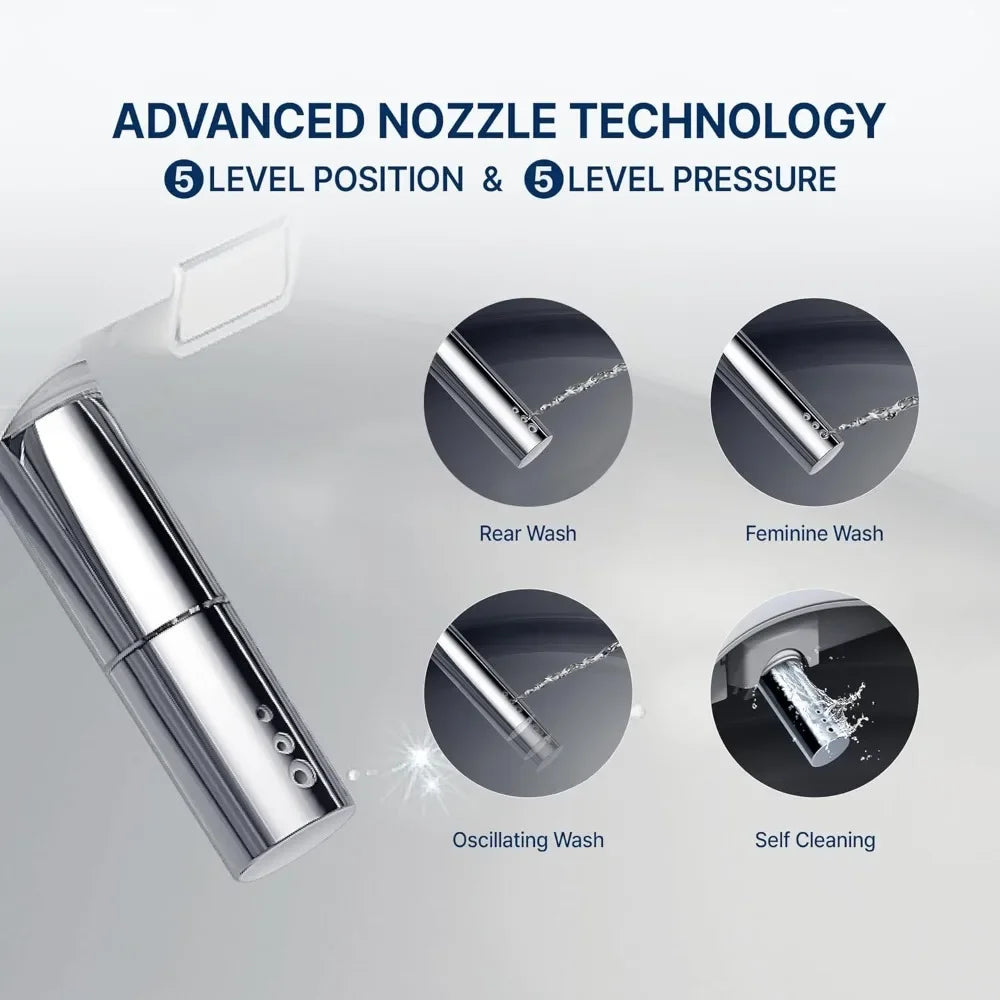 Teruma N-Series Smart Bidet Seat - Elongated with Side Command & Heated Dryer