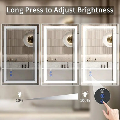 Teruma Lumina 40" Smart LED Mirror - Dual-Lit, Anti-Fog & Dimmable