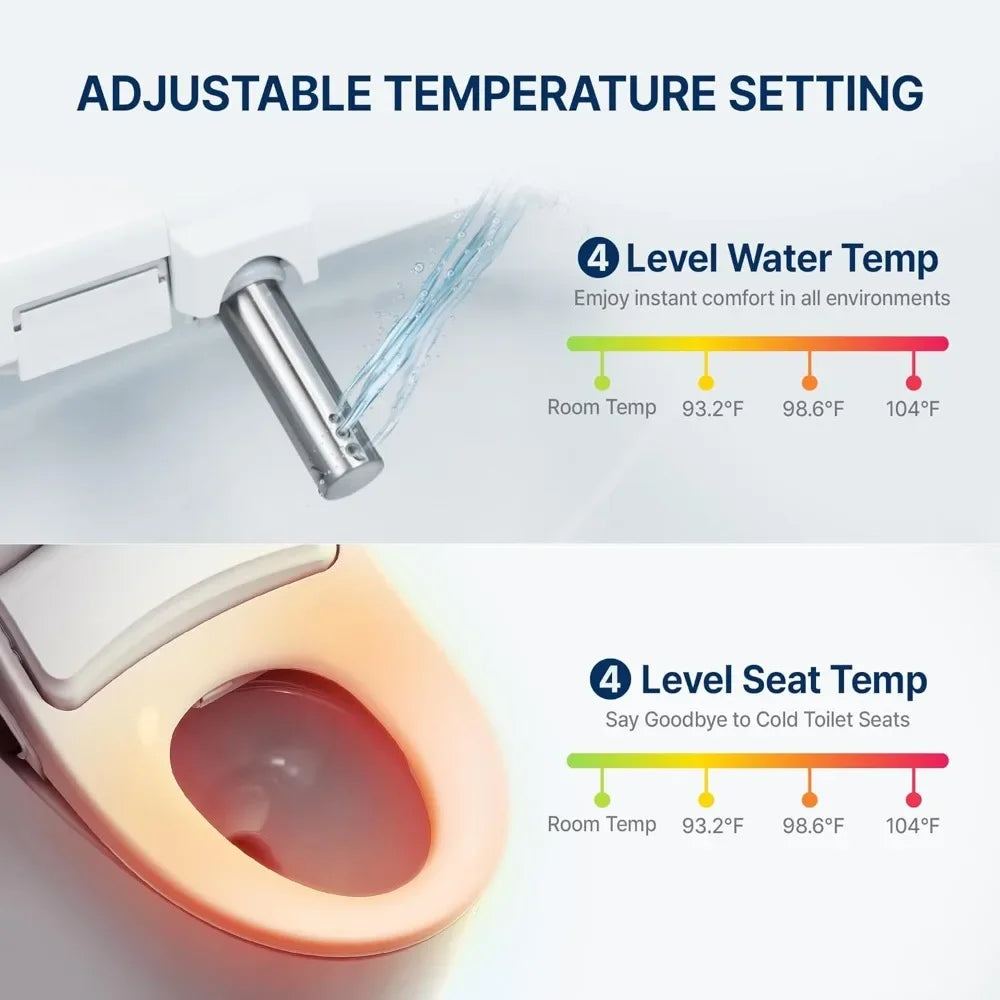 Teruma N-Series Smart Bidet Seat - Elongated with Side Command & Heated Dryer